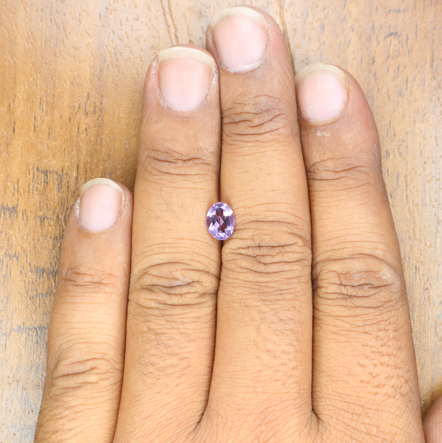 0.94 CT Oval Shape Galaxy Purple Amethyst Natural Gemstone For Designer Jewelry