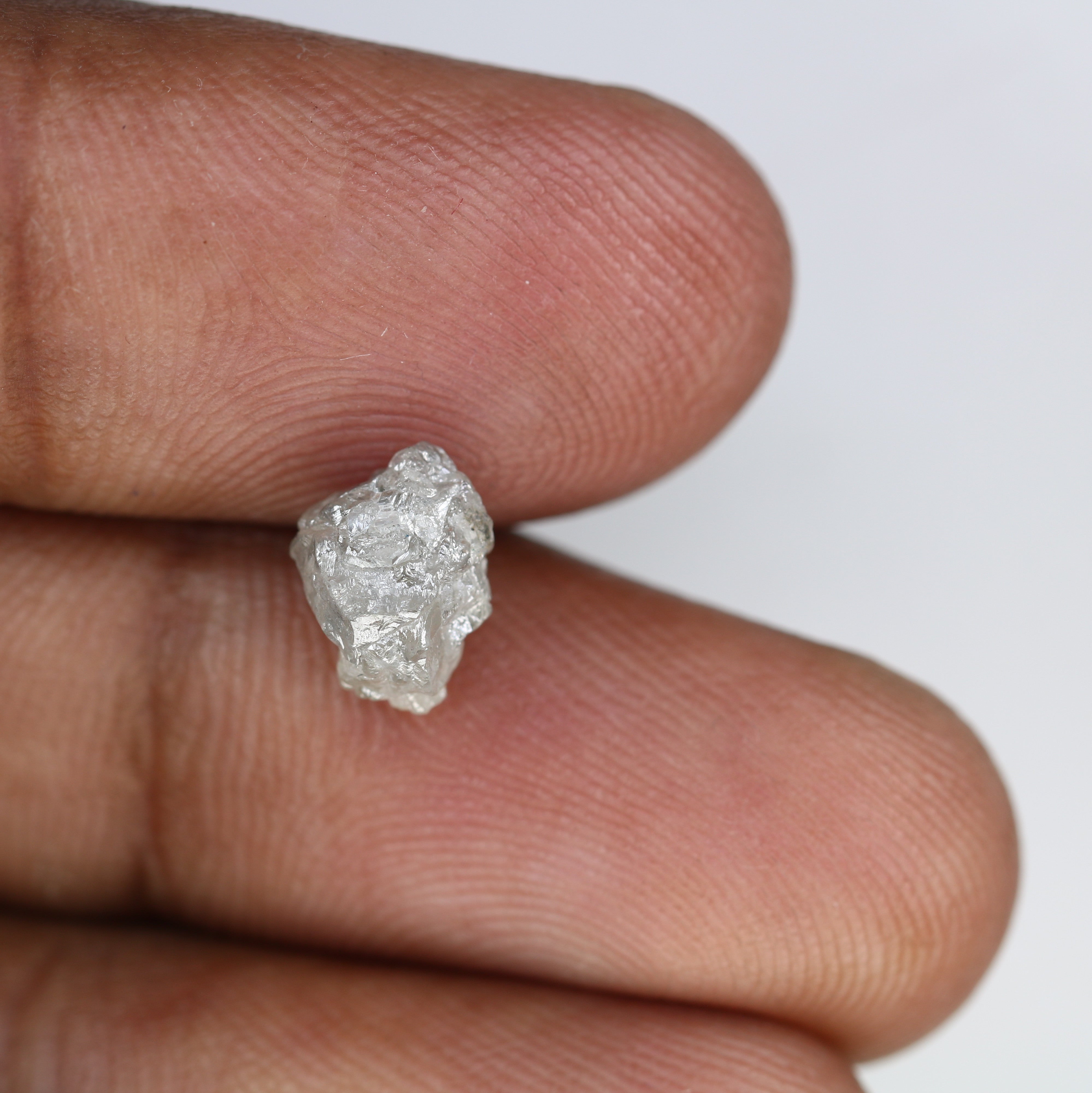 2.37 Carat Grey Rough Diamond Loose Antique Raw Diamond For Galaxy Ring