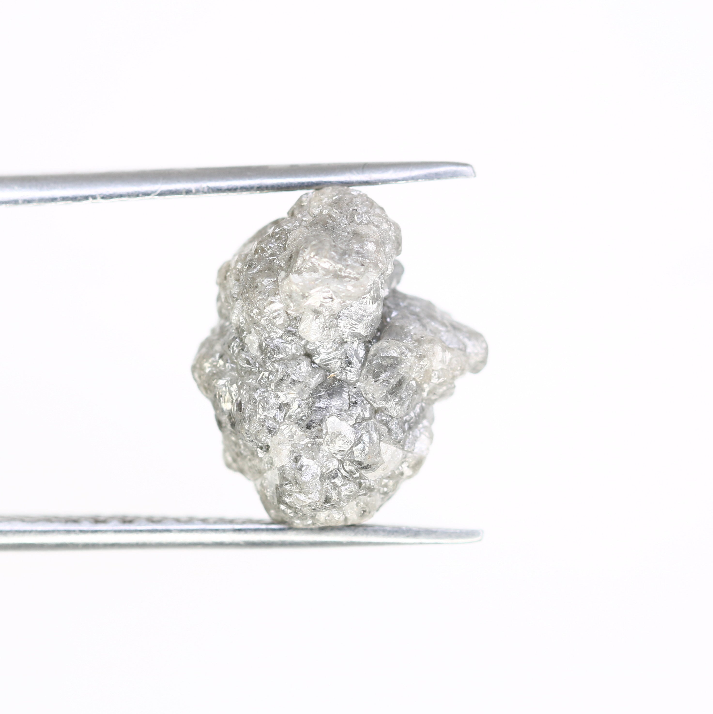 8.43 Carat 13.00 MM Natural Loose Grey Color Uncut Raw Rough Diamond For Diamond Jewelry