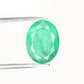 2.42 CT 10.57 MM Big Oval Shape Natural Green Emerald Loose Galaxy Gemstone For Proposal Ring