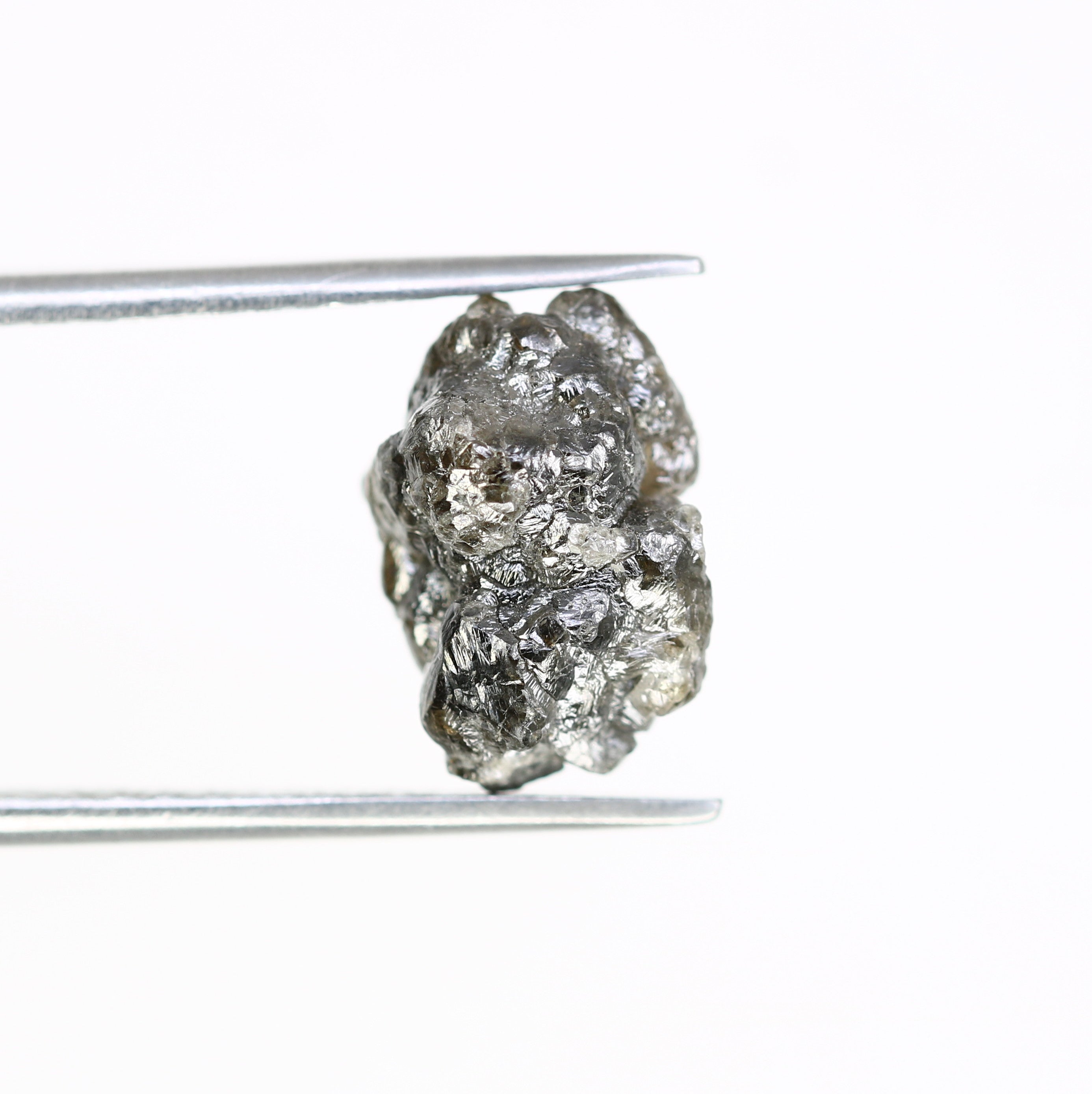 4.75 Carat 12.10 MM Grey Color Natural Loose Raw Rough Diamond For Wedding Ring