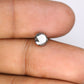 0.94 Carat Salt And Pepper Loose Round Brilliant Shape Diamond For Wedding Ring