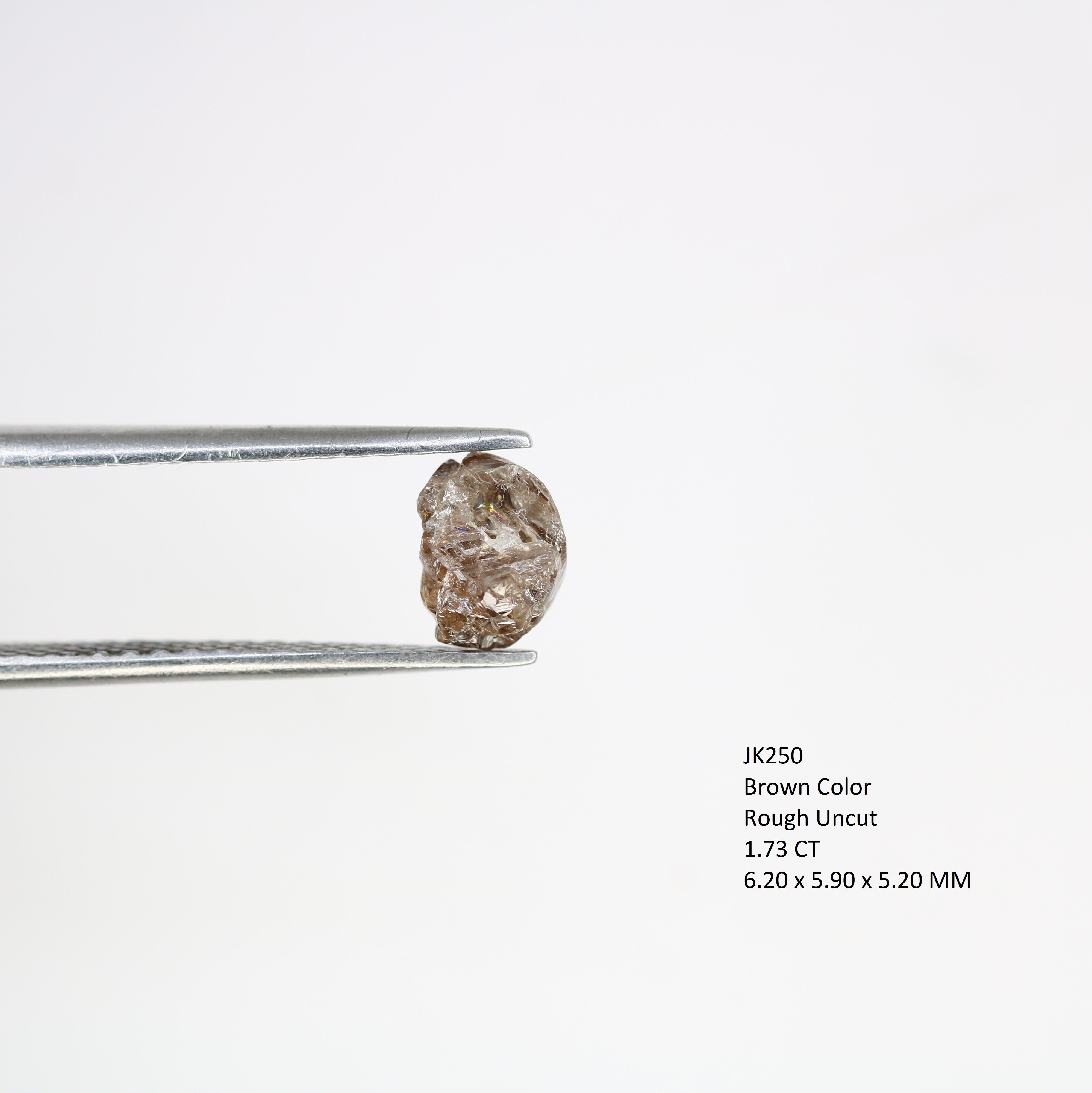 1.73 Carat Brown Color Natural Loose Raw Rough Diamond For Wedding Ring