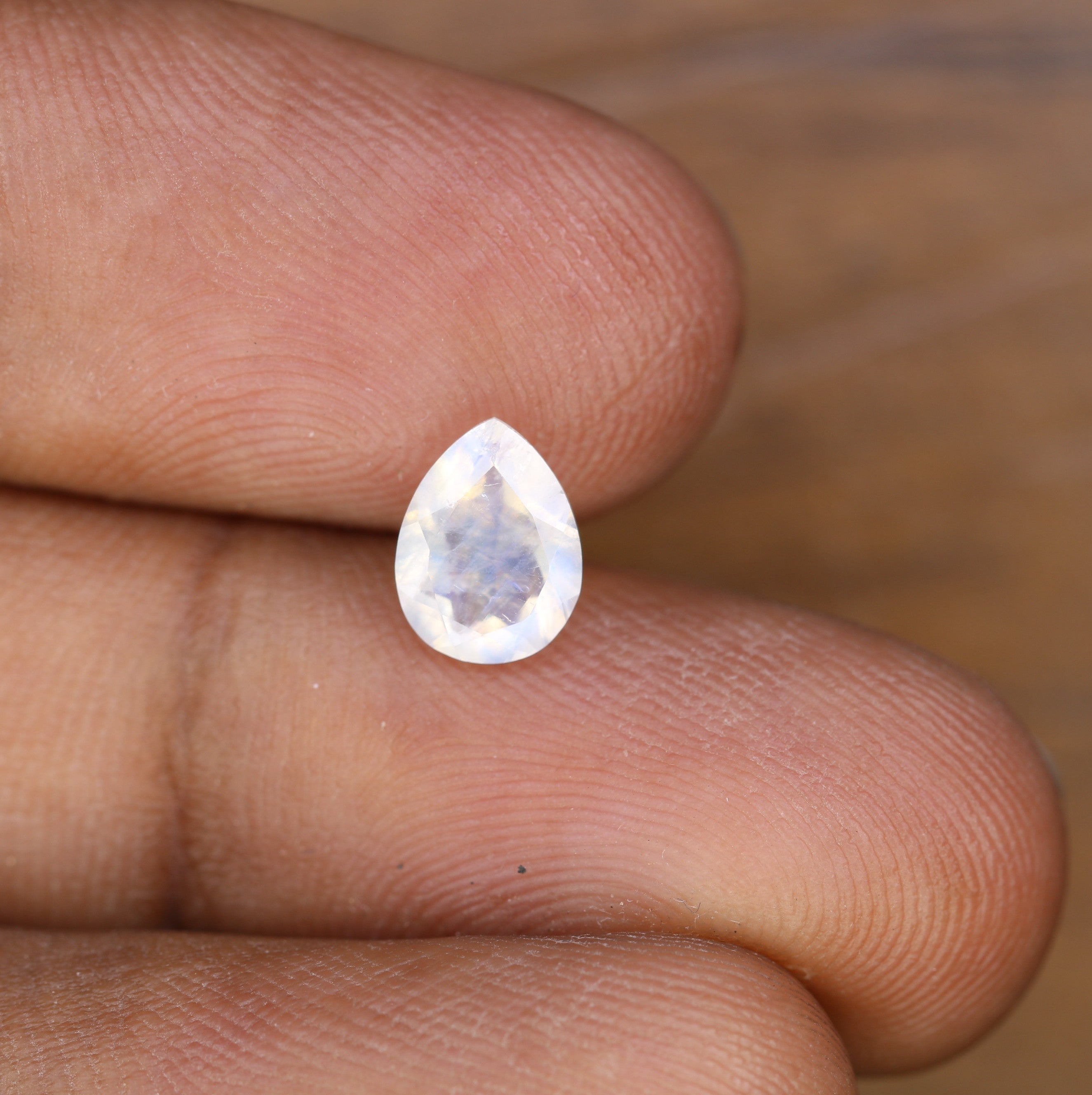 1.12 CT MoonStone Pear Shape White Gemstone For Engagement Ring