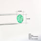 0.99 CT Natural Green Emerald Oval Shape Fancy Gemstone For Designer Jewelry