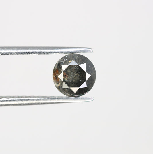 1.00 Carat Loose Salt And Pepper Diamond Ring Round Brilliant Cut Diamond For Galaxy Ring - JayKrishna Diamond