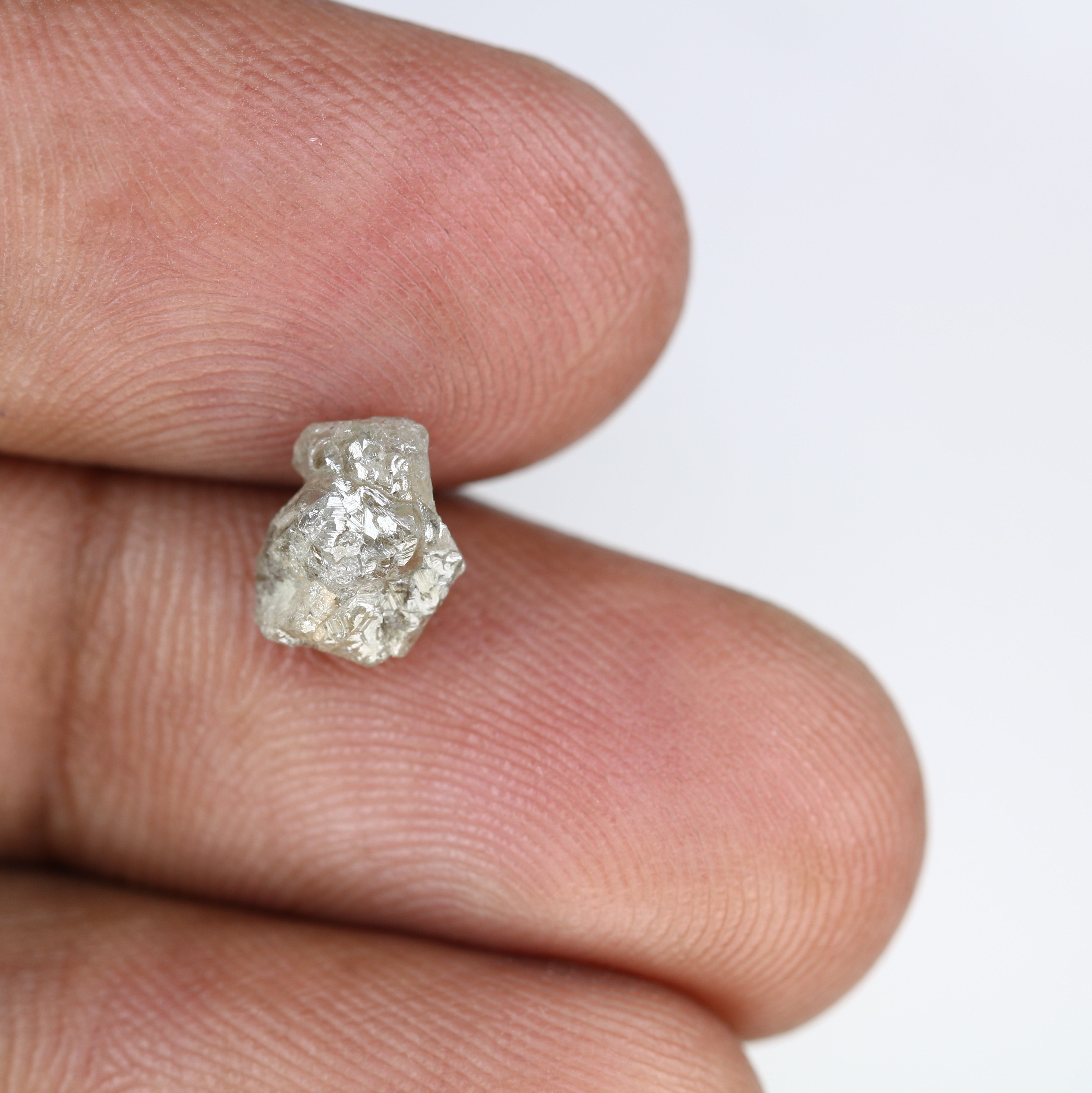 2.25 Carat Natural Loose Grey Color Raw Rough Diamond For Wedding Ring