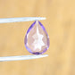 0.79 CT 8.07 MM Beautiful Purple Amethyst Pear Shape Loose Galaxy Diamond For Proposal Ring