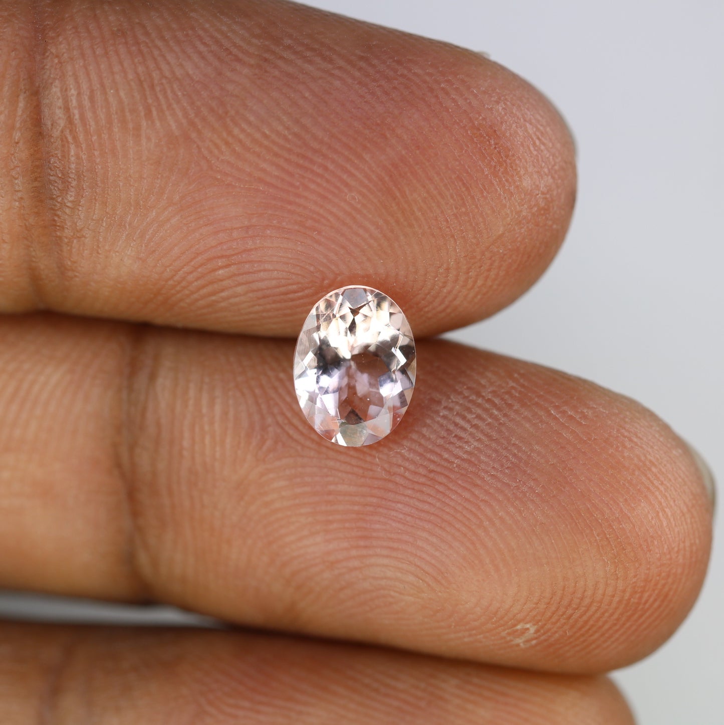1.18 CT 8.10 x 6.20 MM Morganite Oval Stone For Engagement Ring