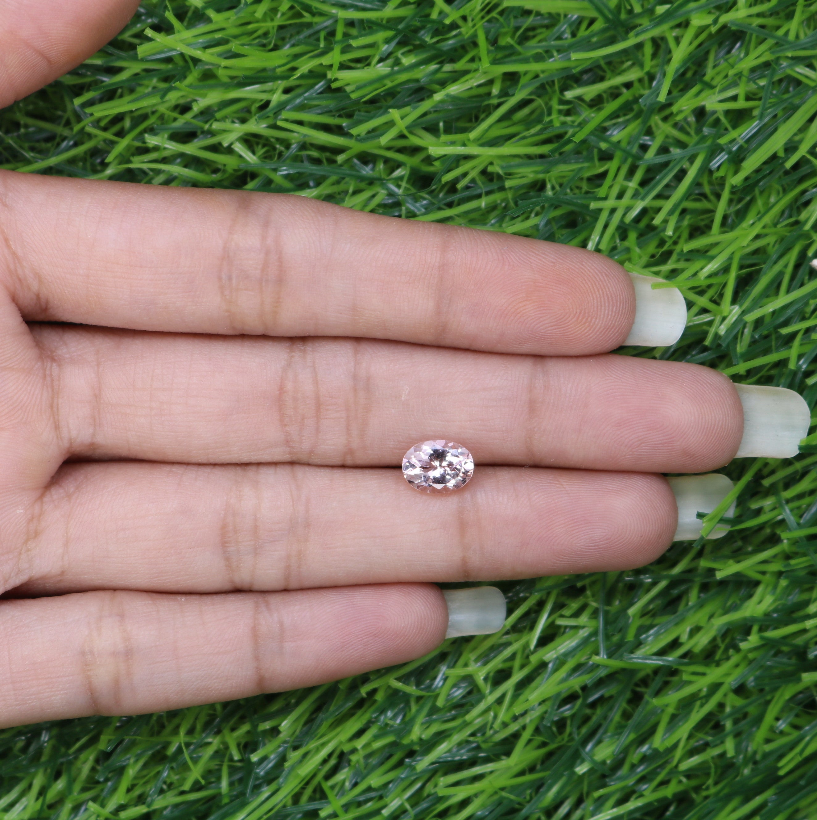 1.18 CT 8.10 x 6.20 MM Morganite Oval Stone For Engagement Ring