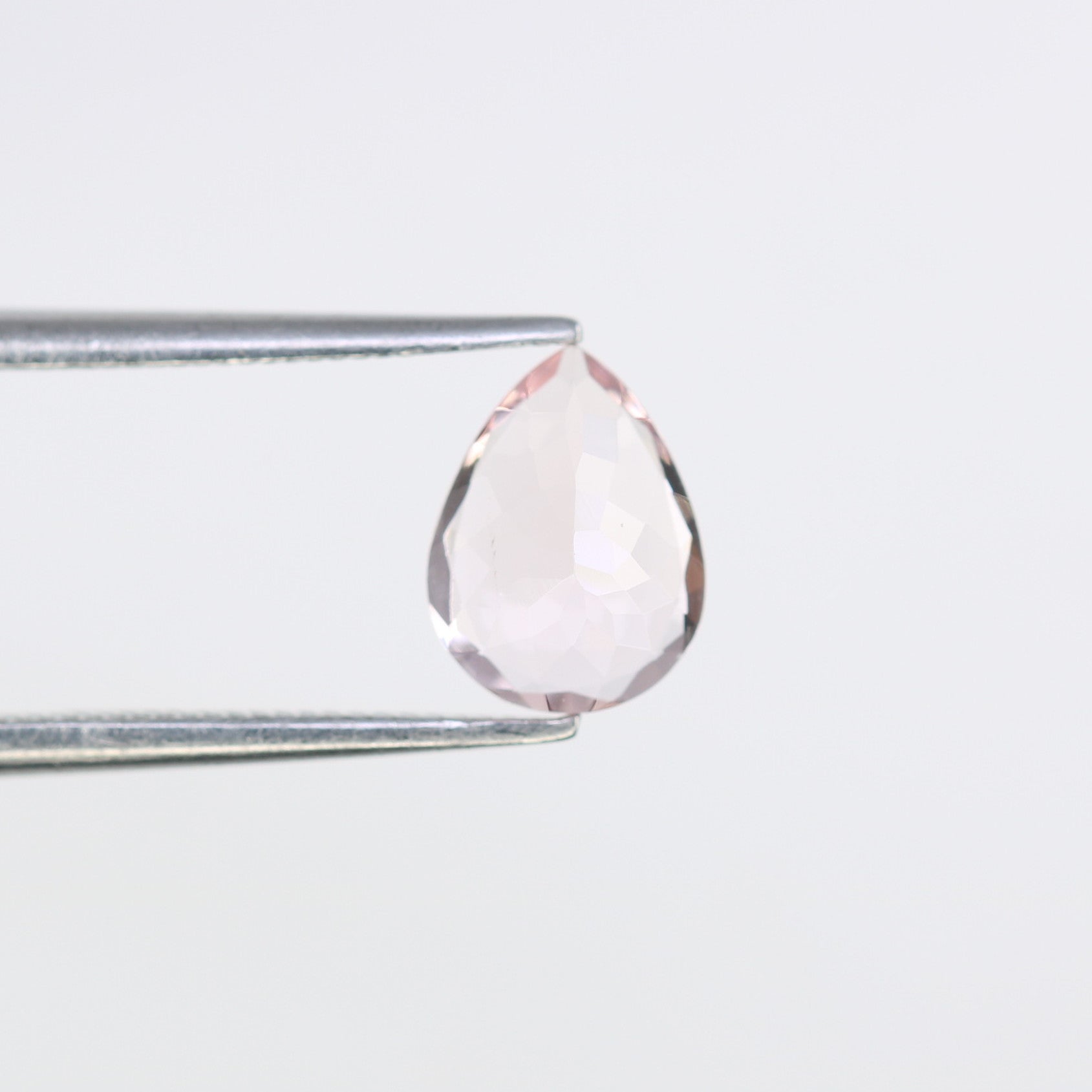 0.97 CT Morganite Pear Stone Pink 8.10 MM Gemstone For Engagement Ring