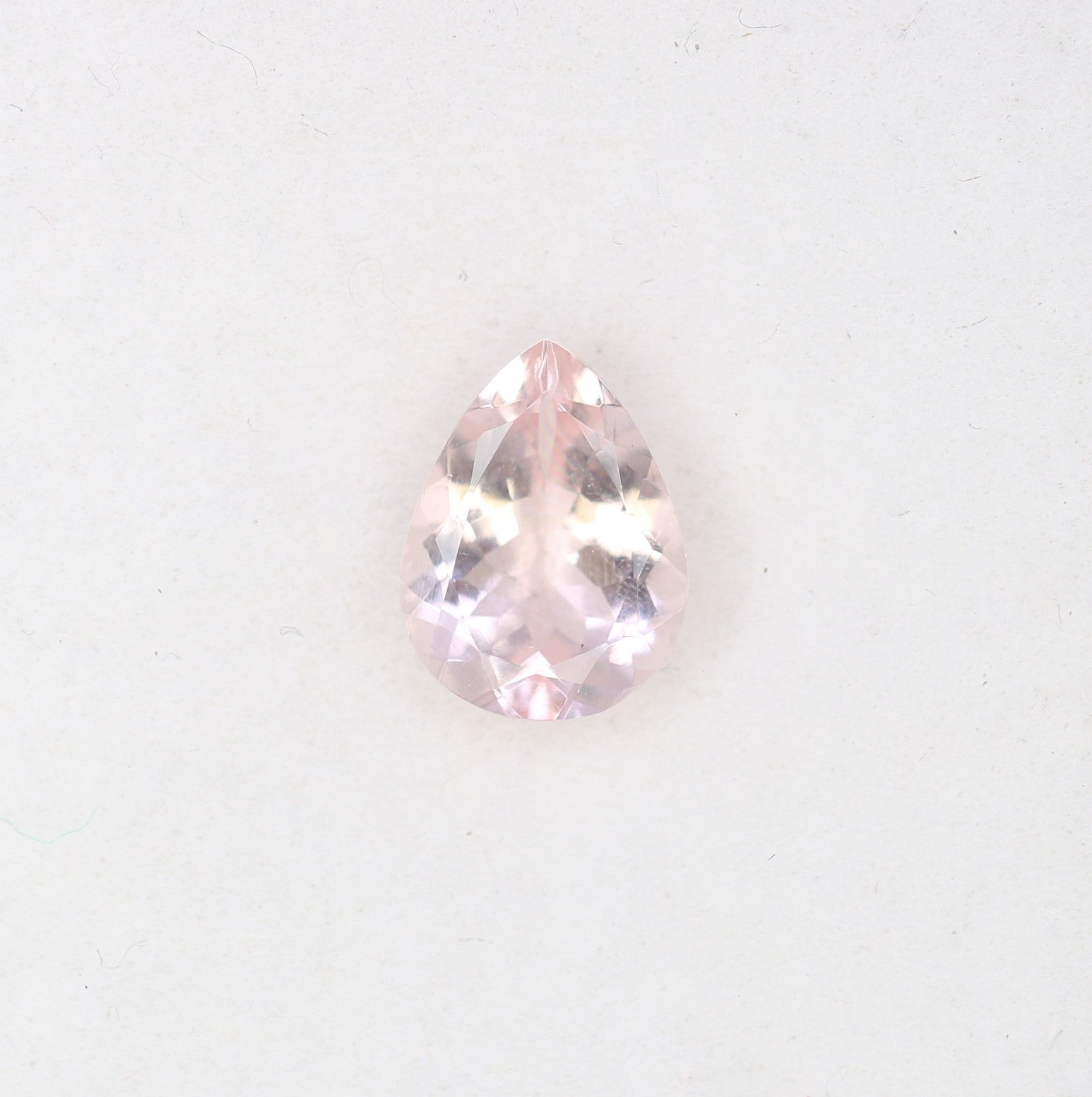 0.97 CT Morganite Pear Stone Pink 8.10 MM Gemstone For Engagement Ring