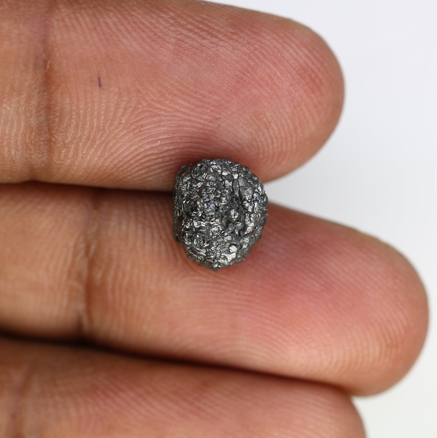 4.97 Carat Black Color Loose Antique Raw Uncut Rough Diamond For Wedding Ring