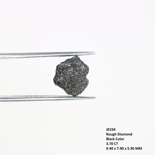 3.70 Carat Black Color Loose Uncut Raw Rough Diamond For Wedding Ring