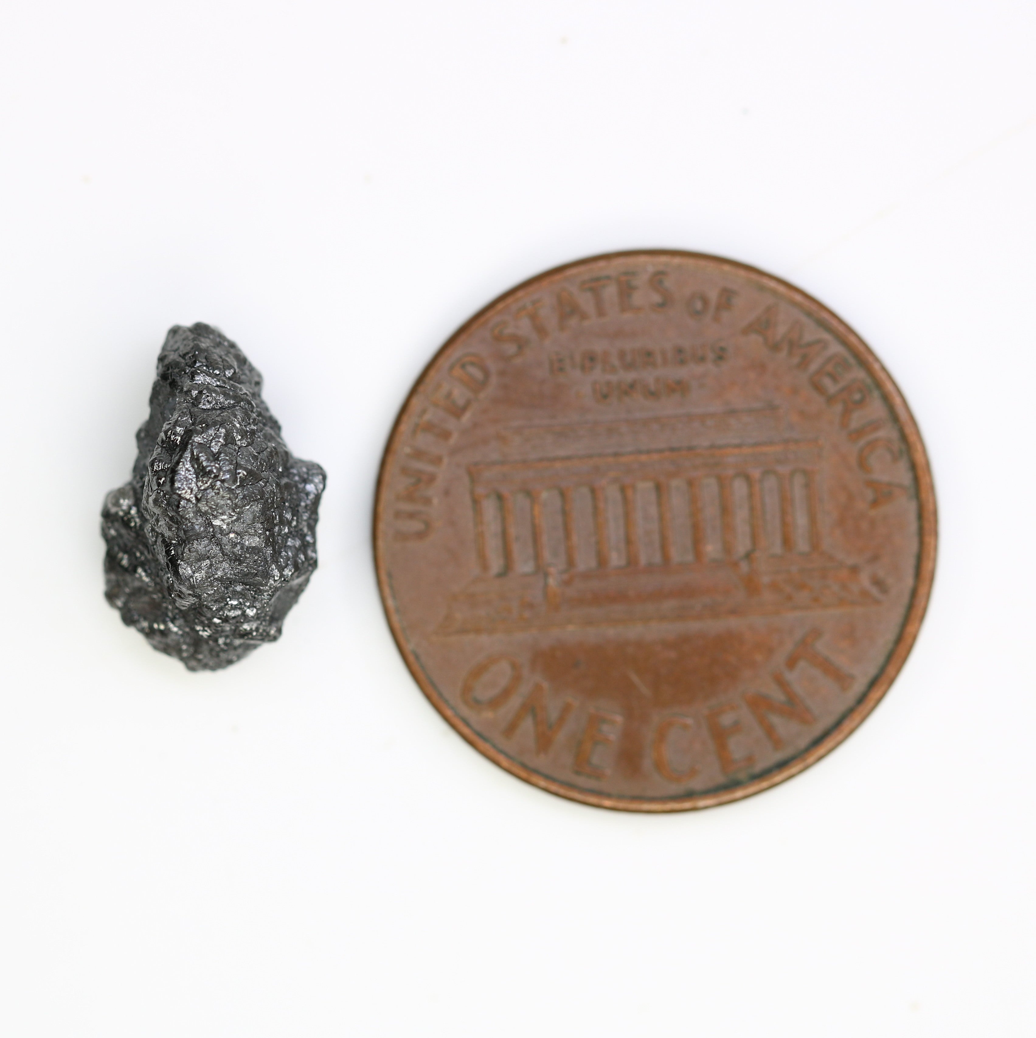 3.98 Carat Natural Loose Black Raw Uncut Rough Diamond For Vintage Diamond Ring