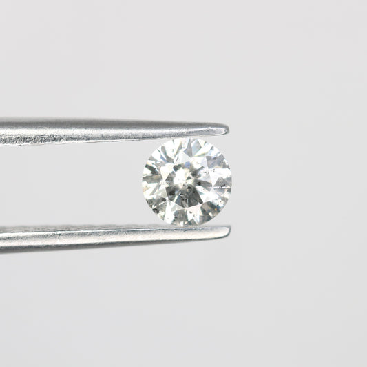 0.32 Carat Natural Salt and Pepper Round Brilliant Cut Diamond – Ideal for Galaxy Rings | Unique Salt and Pepper Round Diamond - JayKrishna Diamond