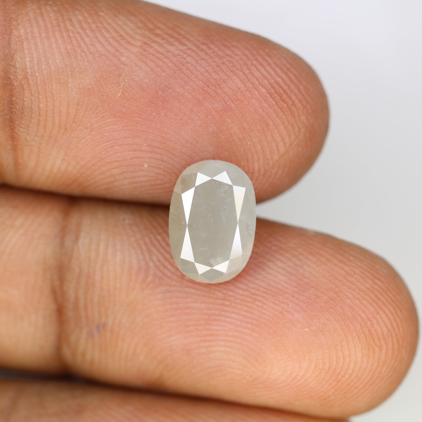 2.83 CT Salt And Pepper Oval Shape Natural Diamond For Engagement Ring