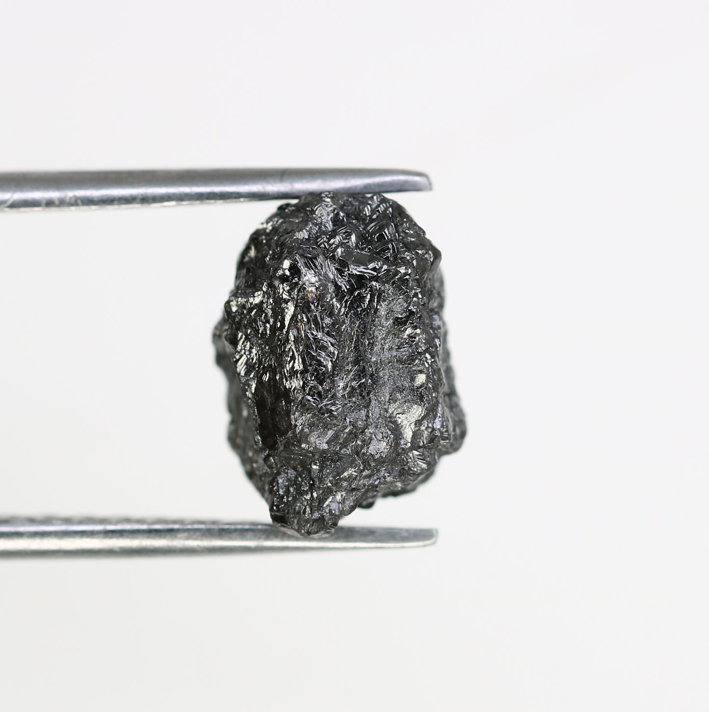 4.23 Carat Jet Black Gray Color Natural Loose Antique Raw Diamond For Rough Diamond Ring