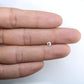 0.32 Carat Natural Salt And Pepper Round Brilliant Cut Diamond For Galaxy Ring