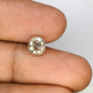 1.93 CT Salt And Pepper Oval Shape Natural Diamond For Proposal Ring