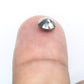0.97 CT Natural Salt And Pepper Round Rose Cut 5.90 MM Diamond For Promise Ring