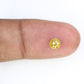 0.67 CT 4.80 x 3.10 MM Fancy Yellow Round Rose Cut Diamond For Promise Ring