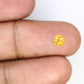 0.77 CT 5.00 MM Fancy Yellow Loose Round Rose Cut Natural Diamond For Proposal Ring
