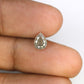 1.10 Carat Pear Cut Diamond Loose Salt And Pepper Diamond For Galaxy Ring