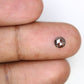 0.71 CT Natural Brown Round Rose Cut 5.00 MM Loose Diamond For Proposal Ring