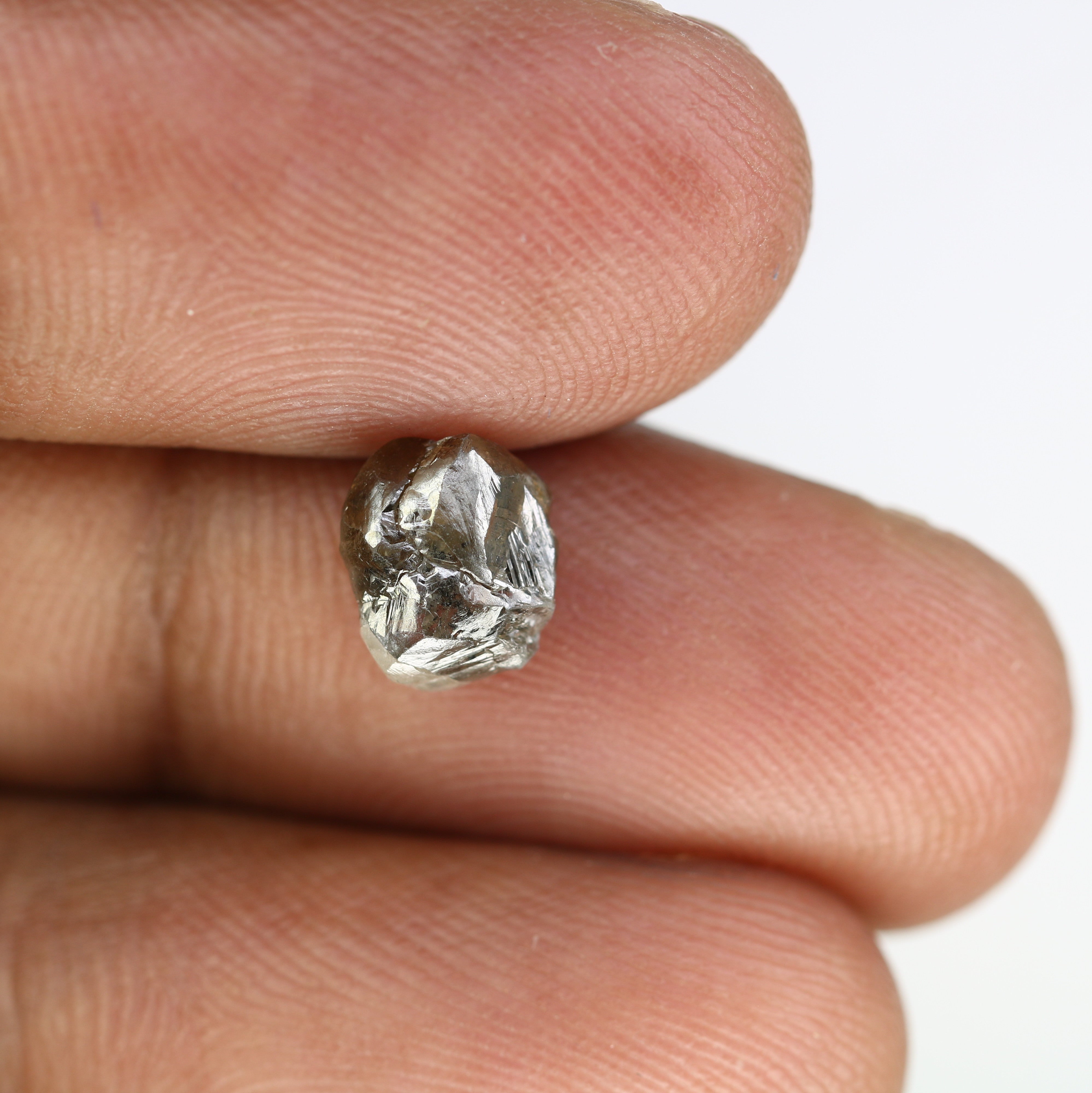2.40 Carat Natural Grey Raw Loose Uncut Rough Diamond For Wedding Ring