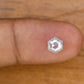 0.85 Carat Salt And Pepper Hexagon Shaped Diamond Diamond For Wedding Ring
