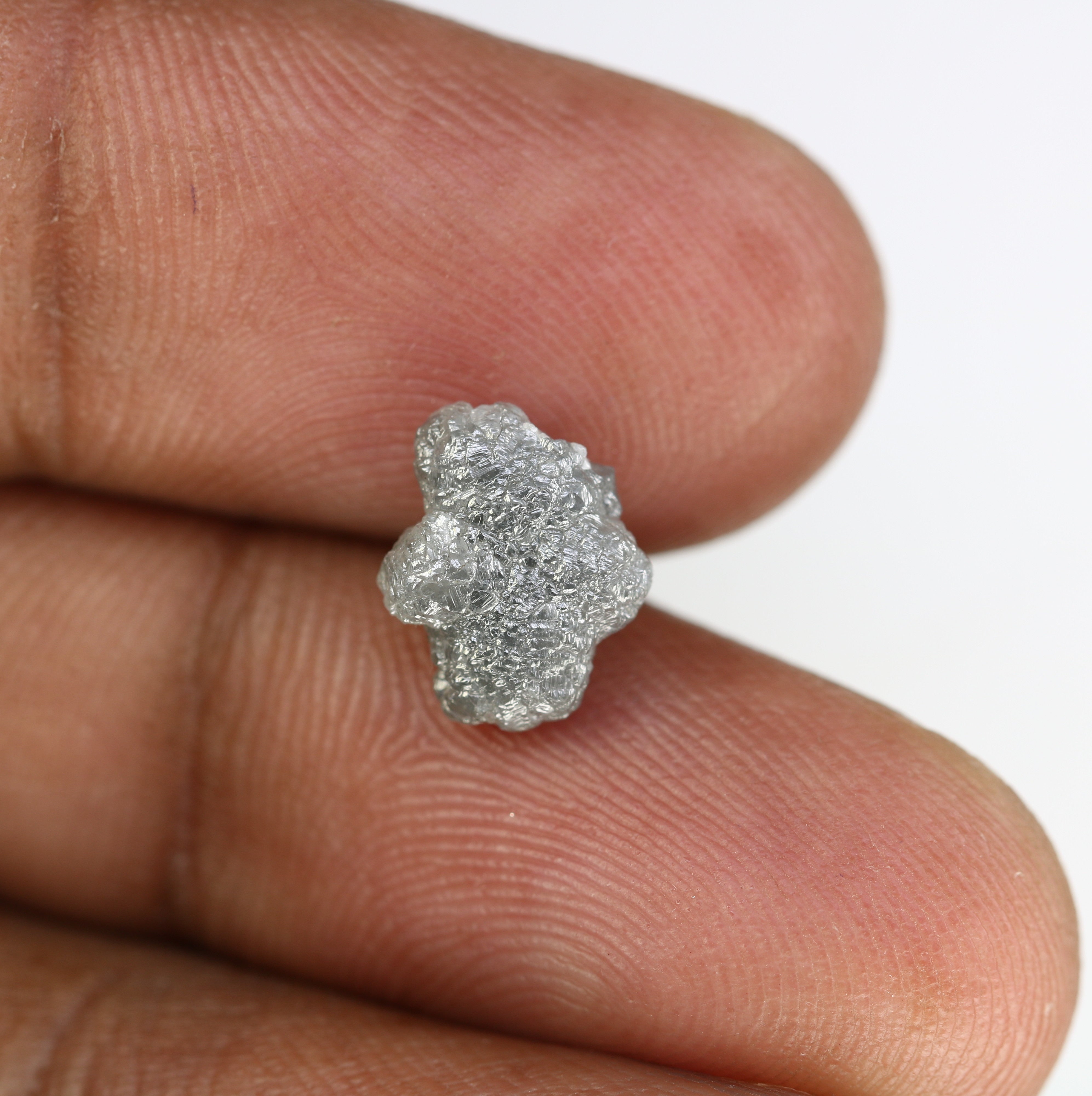 3.13 Carat Grey Color Uncut Raw Natural Loose Antique Rough Diamond For Galaxy Diamond Ring