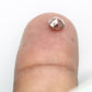 0.56 CT Round Rose Cut 4.70 MM Natural Red Loose Diamond For Statement Ring