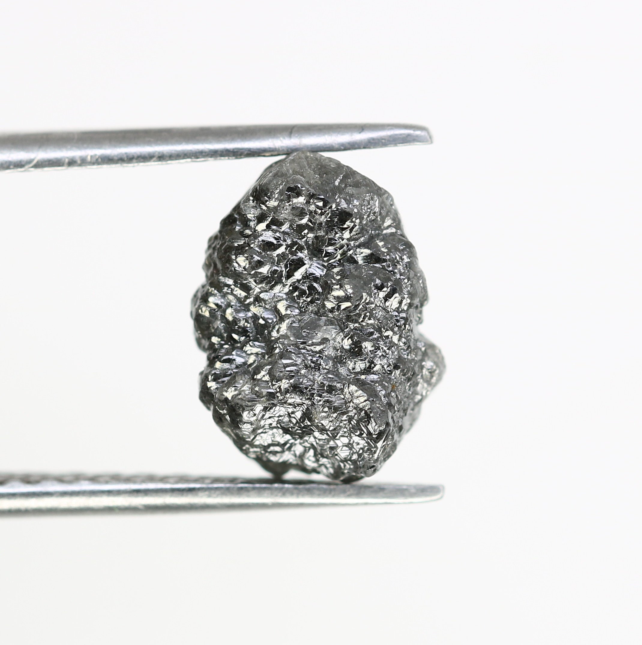 3.62 Carat Black Color Natural Loose Uncut Rough Diamond For Galaxy Ring