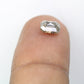 1.06 Carat Emerald Shaped Loose Salt And Pepper Diamond For Galaxy Ring
