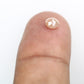 0.53 CT Unique Peach Round Rose Cut 4.70 MM Natural Diamond For Statement Ring