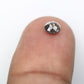 0.52 CT 4.60 MM Natural Brown Round Rose Cut Loose Diamond For Galaxy Ring