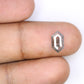 1.21 Carat Elongated Hexagon Shape Loose Salt And Pepper Diamond For Wedding Ring