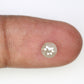 0.55 CT Round Rose Cut 5.40 MM Loose Grey Diamond For Statement Ring