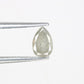 0.39 CT 6.00 MM Loose Grey Pear Shaped Diamond For Promise Ring