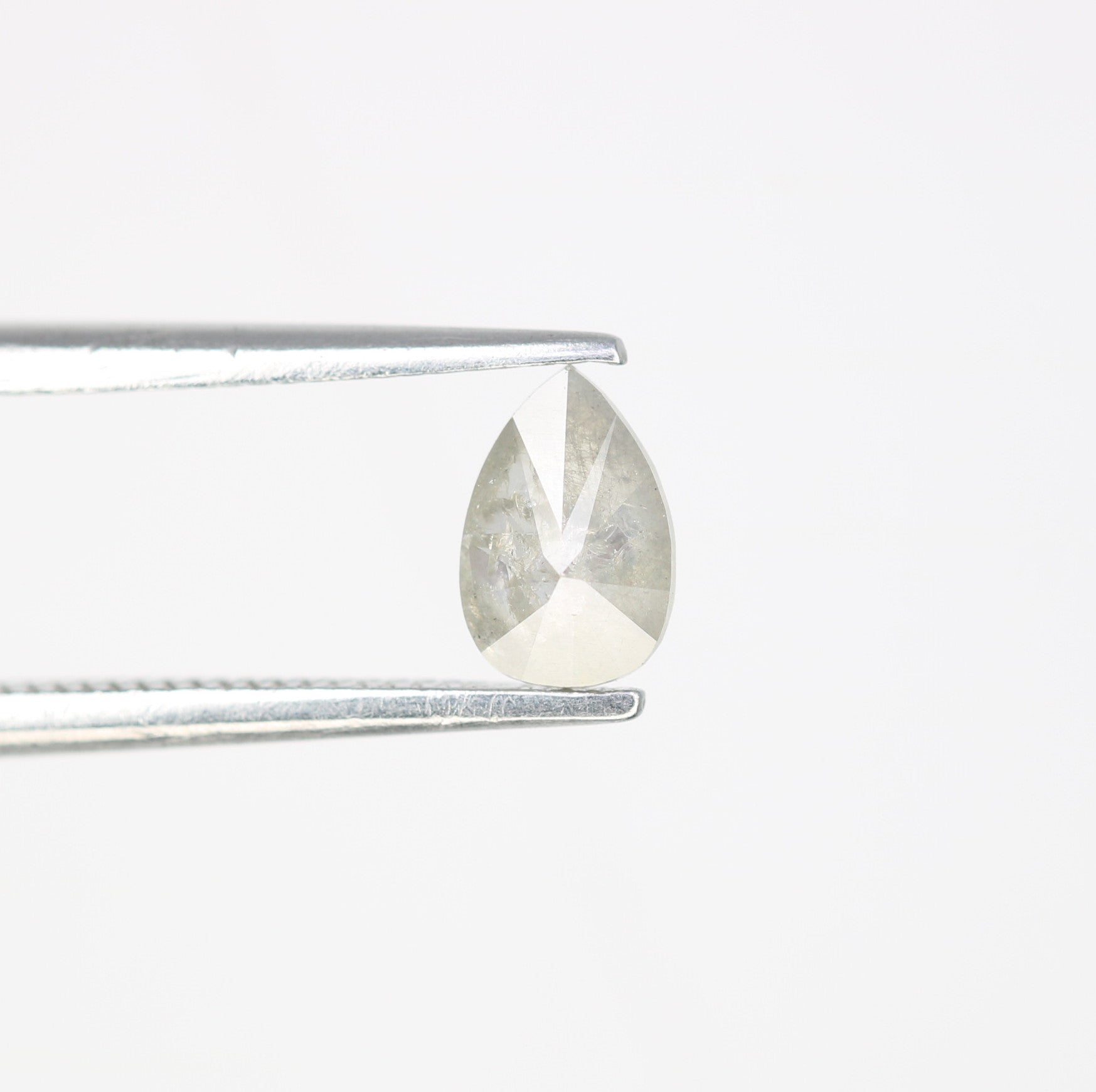 0.39 CT 6.00 MM Loose Grey Pear Shaped Diamond For Promise Ring