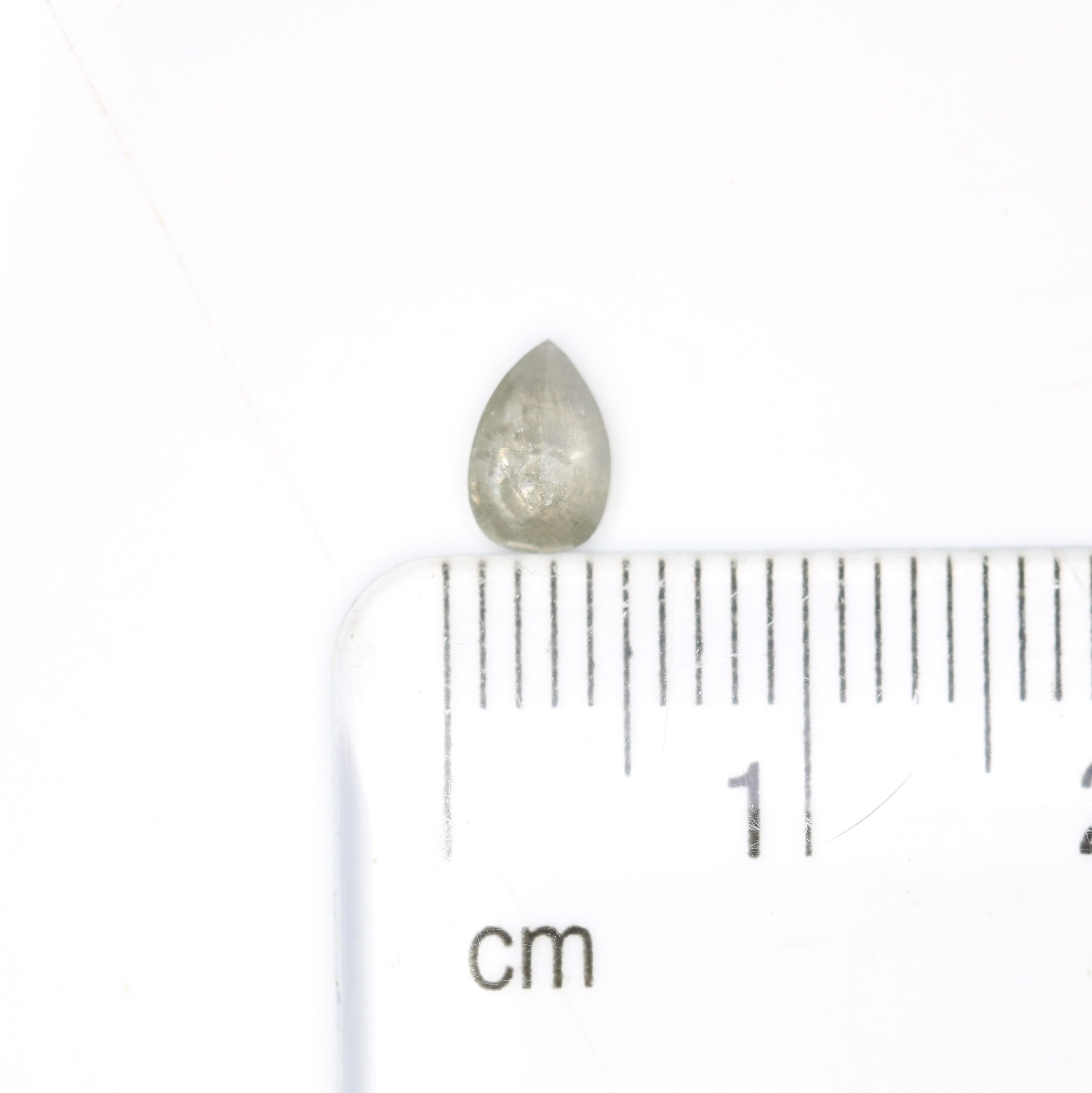 0.39 CT 6.00 MM Loose Grey Pear Shaped Diamond For Promise Ring