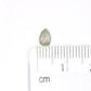 0.39 CT 6.00 MM Loose Grey Pear Shaped Diamond For Promise Ring