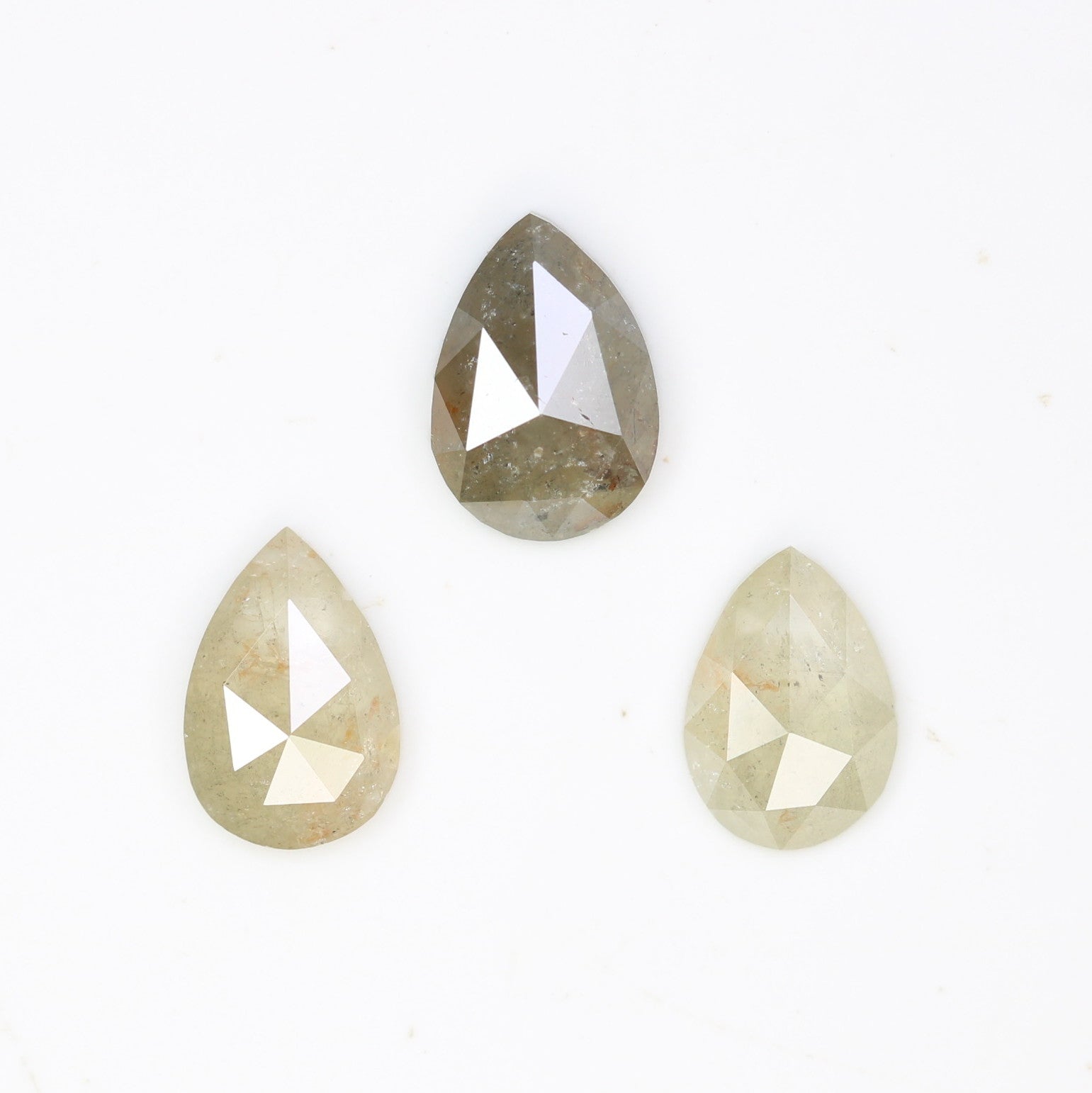 1.15 CT Natural Grey Pear Shaped 6.20 MM Loose Diamond For Statement Ring