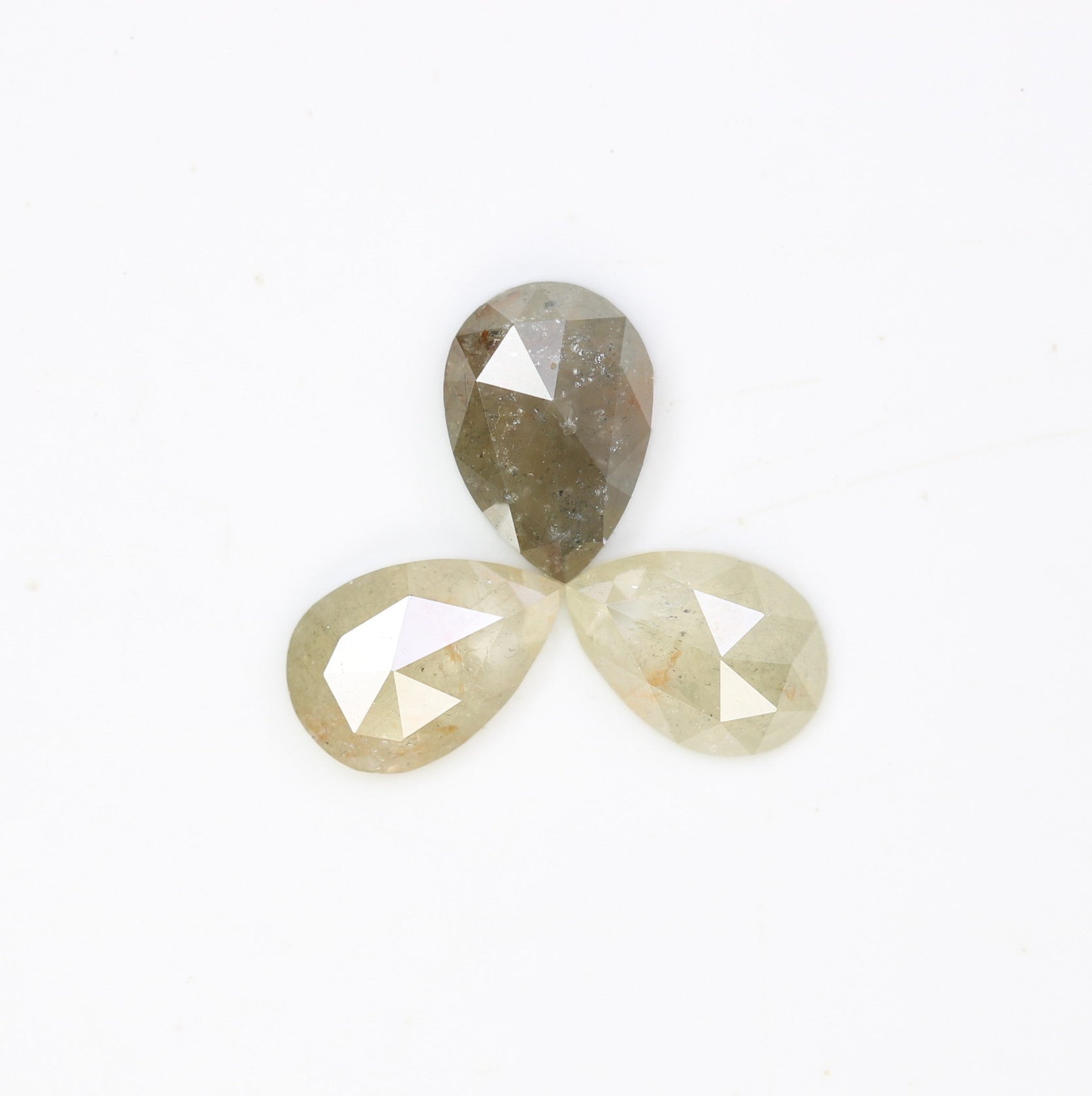 1.15 CT Natural Grey Pear Shaped 6.20 MM Loose Diamond For Statement Ring