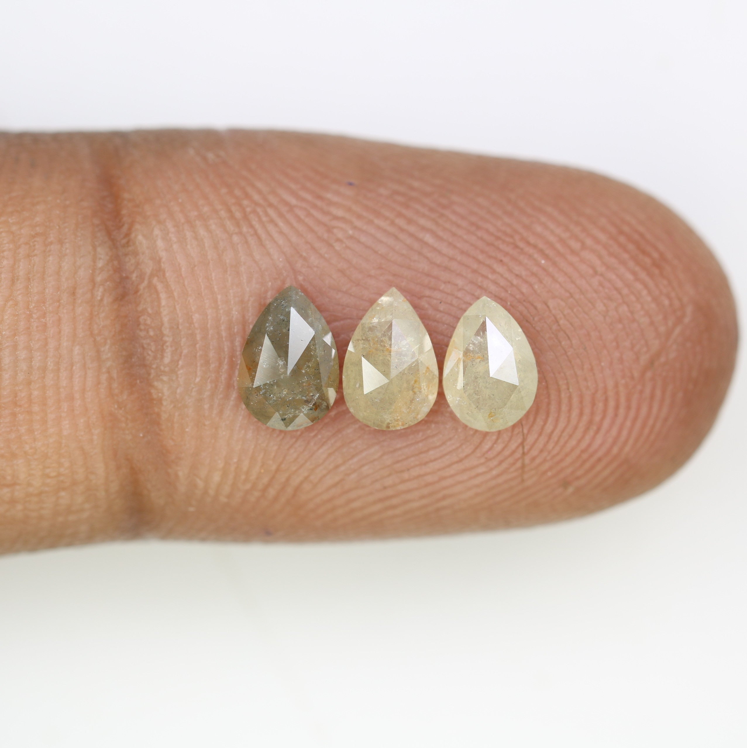 1.15 CT Natural Grey Pear Shaped 6.20 MM Loose Diamond For Statement Ring