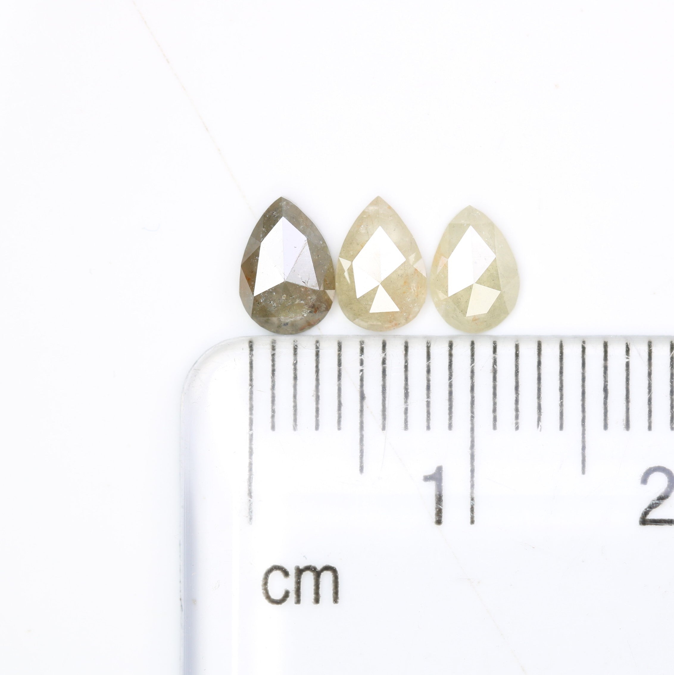 1.15 CT Natural Grey Pear Shaped 6.20 MM Loose Diamond For Statement Ring