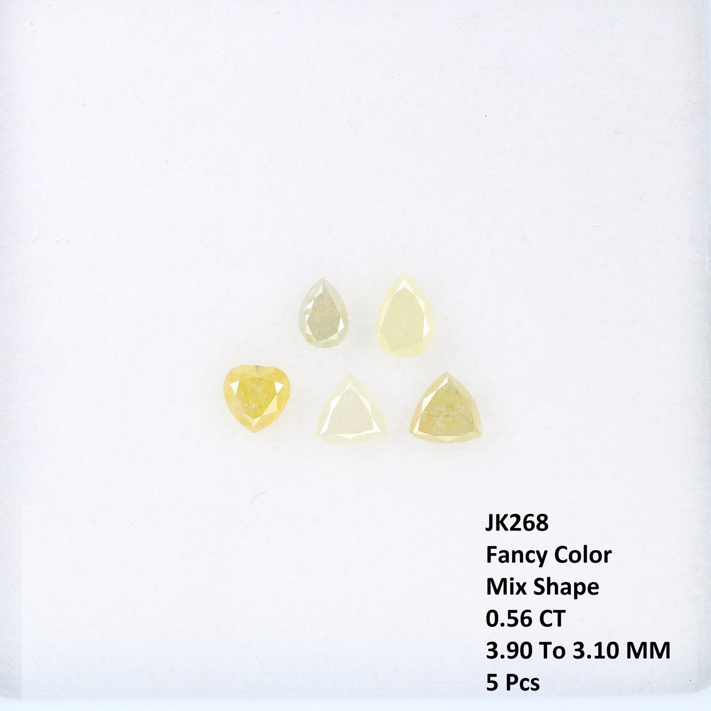 0.56 CT Mix Shape Fancy Colored 3.10 To 3.90 MM Diamond For Designer Jewelry