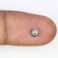0.40 CT 4.50 x 2.20 MM Round Rose Cut Salt And Pepper Loose Diamond For Proposal Ring