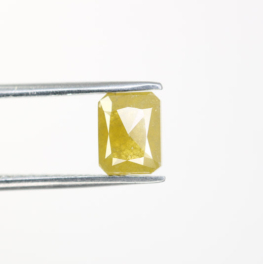 1.12 CT 6.70 MM Emerald Shape Yellow Natural Diamond For Wedding Ring - JayKrishna Diamond